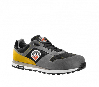 Sneaker antifortunistica leggera Monza S1P colore grigio giallo nero monza