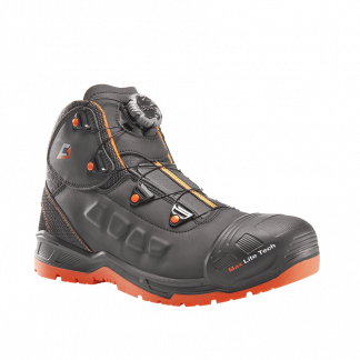 Calzatura da lavoro S3 a taglio mid GHOST Mid S3 BOA® Fit System colore nero arancio