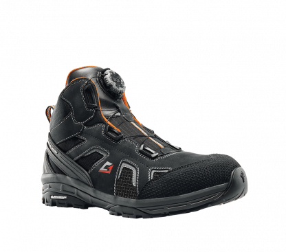 Scarpa antinfortunistica GRAVEL S3 mid BOA® Fit System colore nero arancio