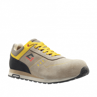 Sneaker scarpa antinfortunistica Vallelunga S1P Man 2250 taupe giallo